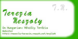 terezia meszoly business card